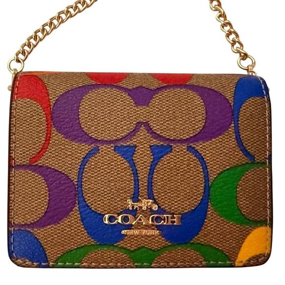 Coach Rainbow Pride Mini Wallet - Picture 2 of 6